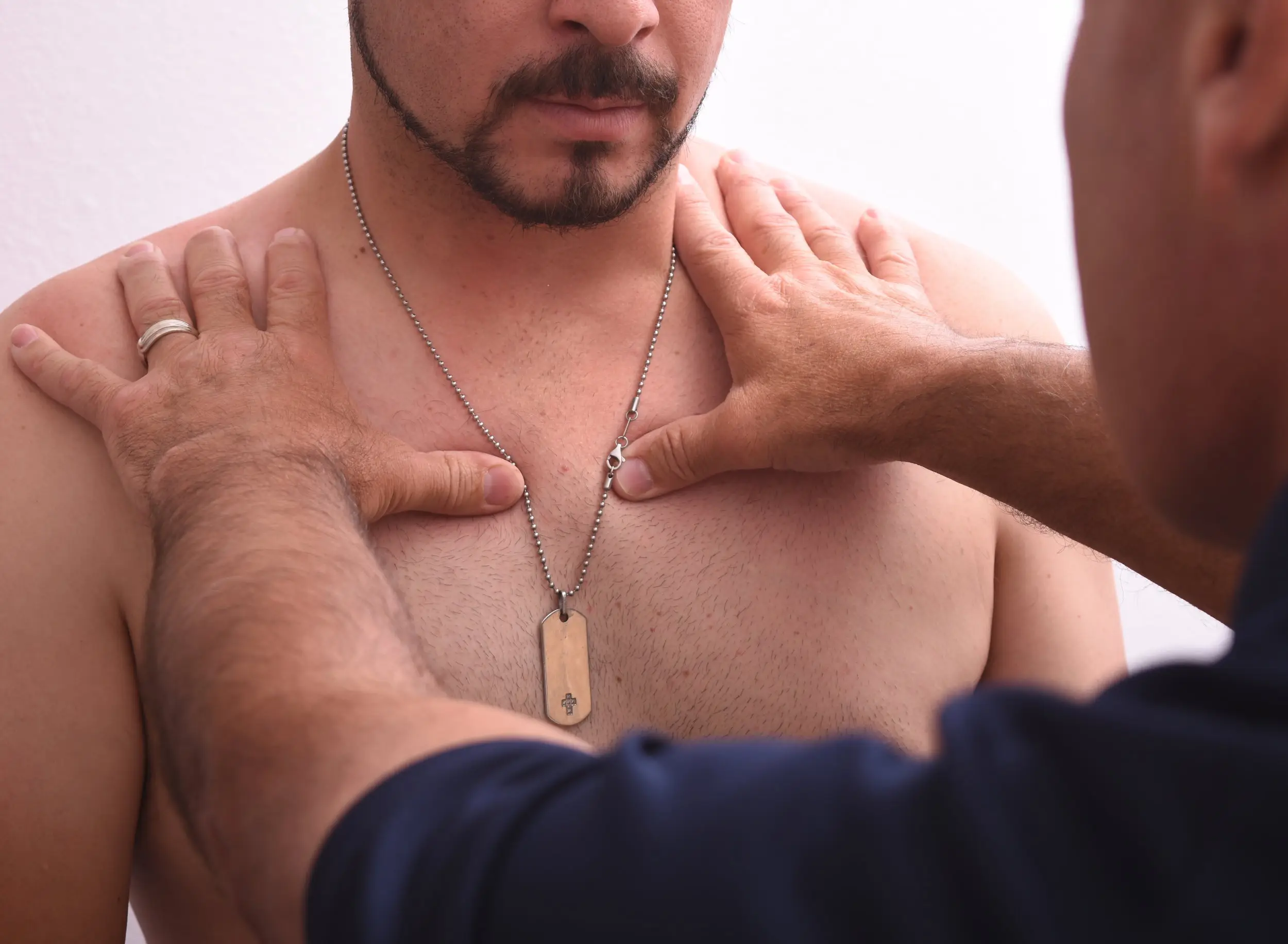 Person practicing movement exercises