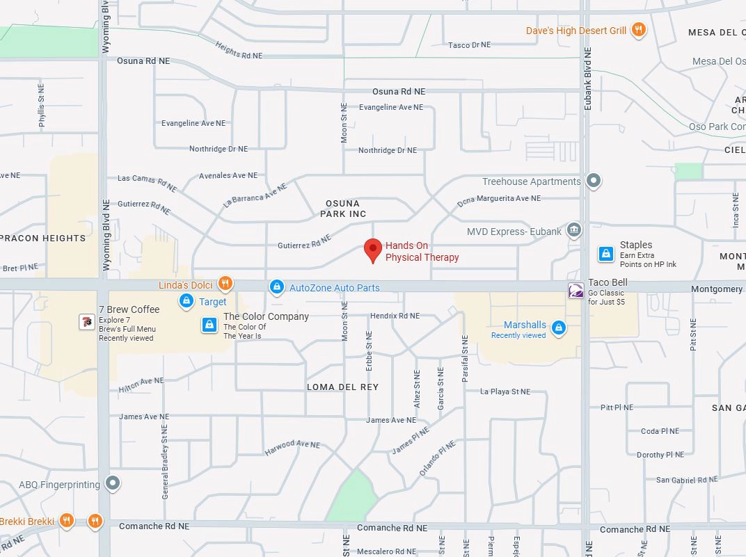 Hands On Physical Therapy map